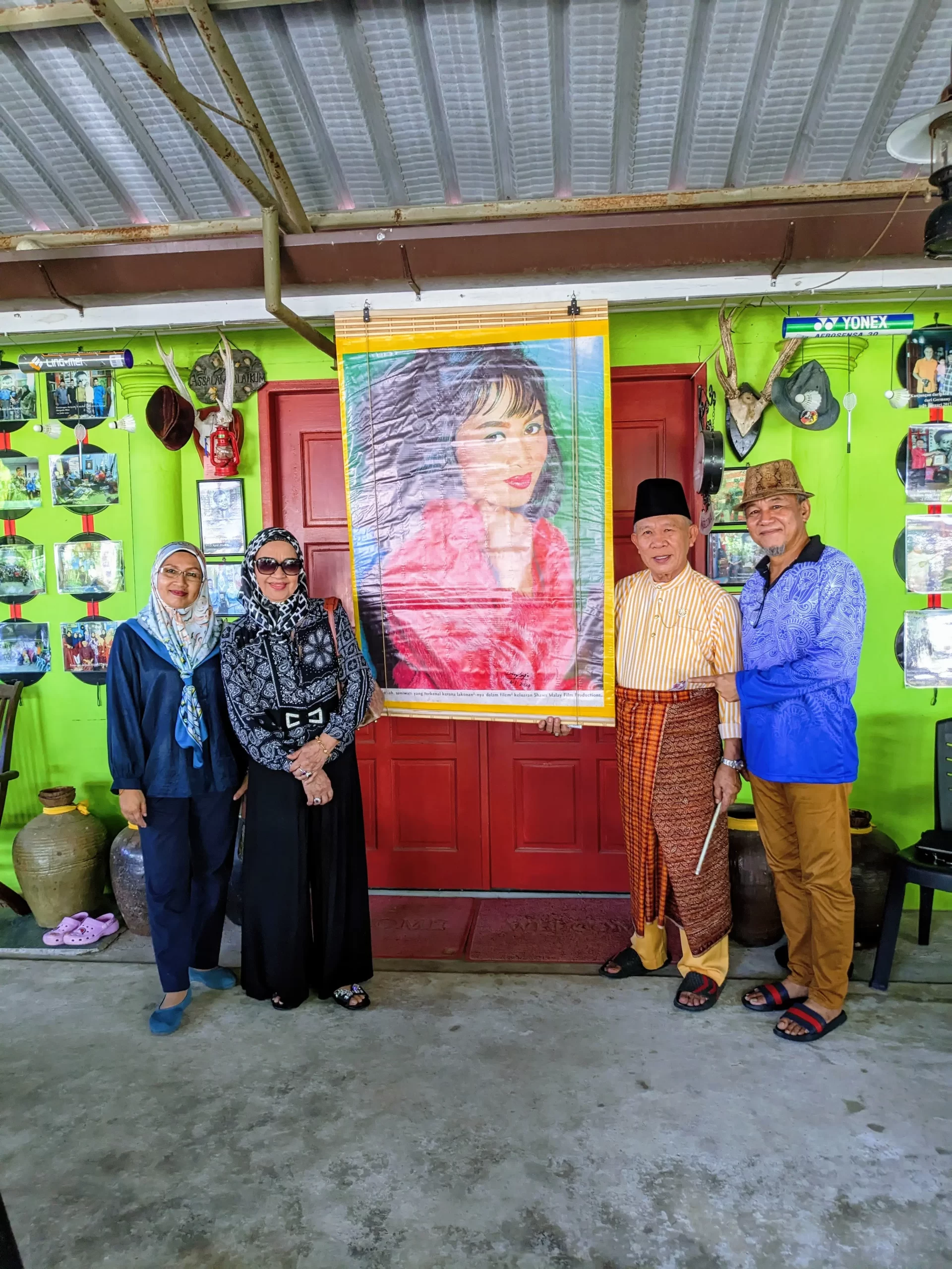 Kunjungan Seniwati Dayang Sofia ke Galeri Lebok Dana pada Januari 2024